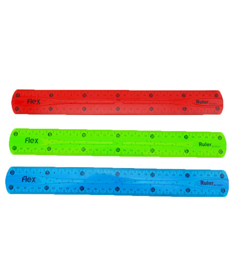 Riglă din plastic 30 cm, Flex